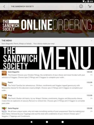 The Sandwich Society android App screenshot 1